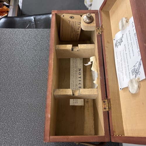 Antique Surveyors Transit Level Wood Box Case L Beckmann Co - Picture 5 of 16