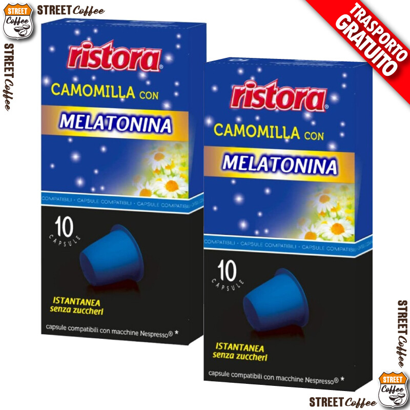 20 Cialde Capsule Camomilla Caffè Ristora compatibili Nespresso gratis