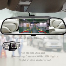 Reversing Backup Camera For Honda Pilot Acura Accord / Jazz 5'' Mirror Monitor