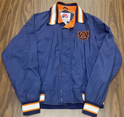 Vintage AUBURN, ALABAMA JACKET M MEDIUM Master Graphics  Full Zip Blue