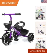 Ergonomic Toddler Tricycle for 24  to 4  | Comfortable & Safe Riding