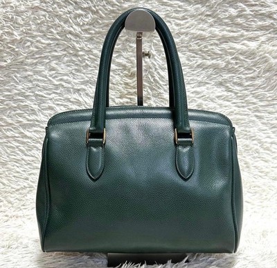 COACH Madison Sutton 4410 Vintage Green Leather Tote Bag Shoulder Satchel Italy