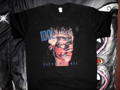 BILLY IDOL - CATCH MY FALL - T-SHIRT - GRÖßE L - CARIBBEAN SEAL - NEU