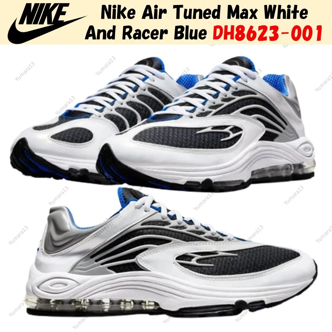 Nike Air Tuned Max White Racer Blue | eBay