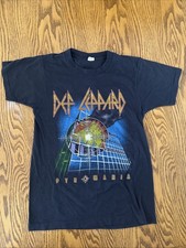 VTG Def Leppard Pyromania 1983 Screen Stars Double Sided Concert Tour T-Shirt