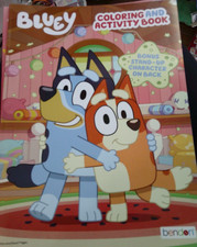 NEW BLUEY JUMBO coloring  activity book  FREE GIFT