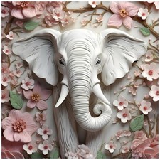 Elephant Diamond Art Painting Kits for Adults, 5D DIY Round Full Drill Gem Art C