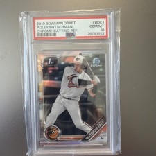 2019 Bowman Draft - Chrome Adley Rutschman #BDC-1 Refractor Batting (RC)