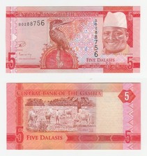 GAMBIA 5 DALASIS 2015 UNC