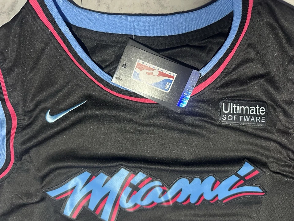 Nueva con etiquetas Camiseta Nike Miami Heat Dwayne Wade Negra Miami Vice Swingman Talla XLarge Foto 3 de 3