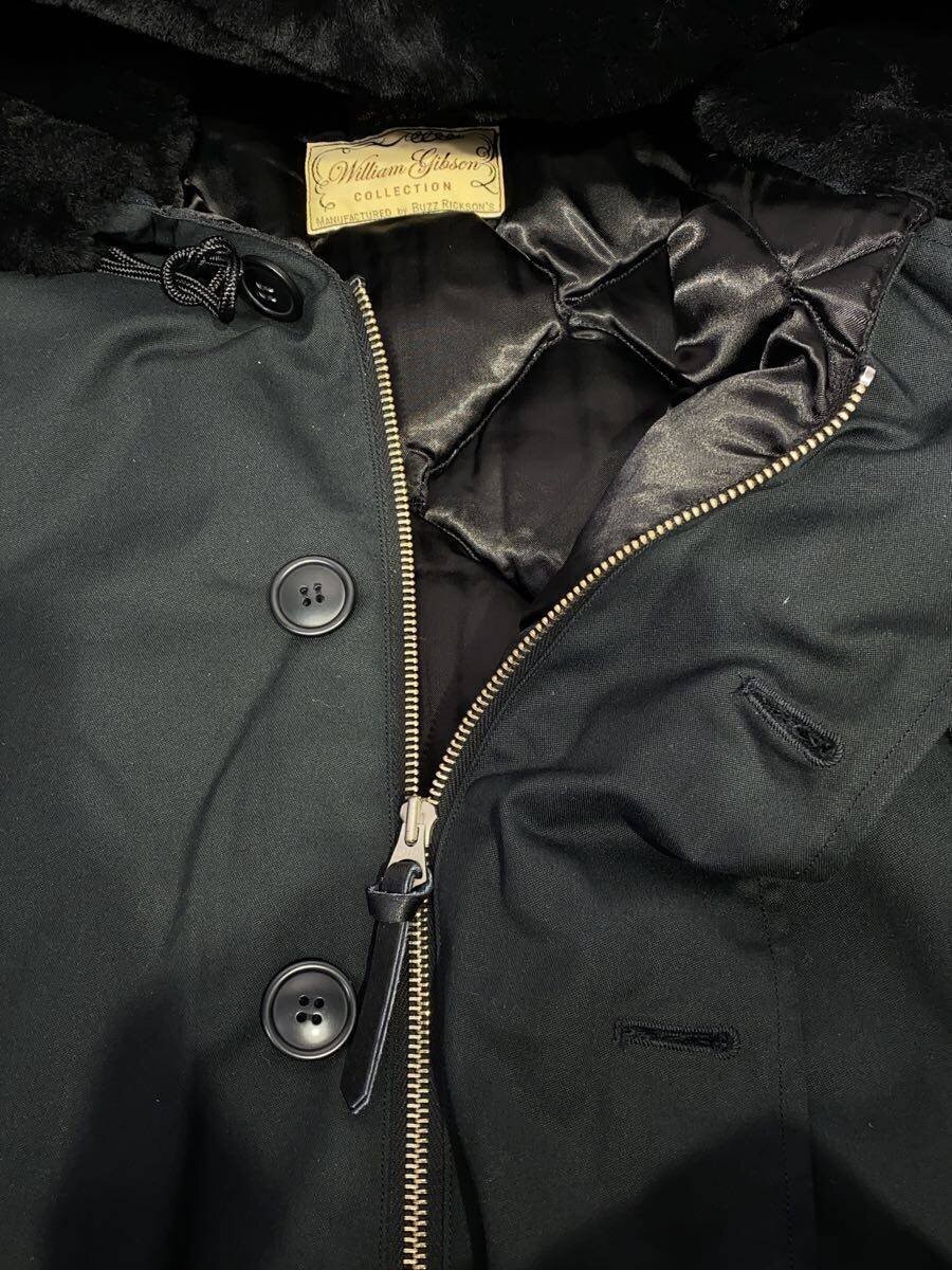 Buzz Rickson's Black Jacket 40" Leather/Cotton - image 7