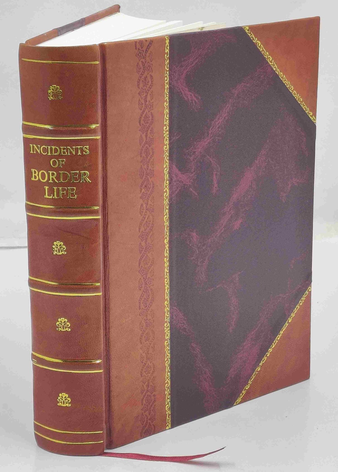 Vintage 1841 Incidents of Border Life by Joseph Pritts Leather Bound Edition