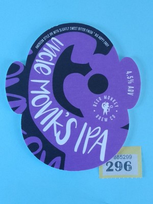 Bierpumpe Clip Abzeichen - Beer Monkey Brew Co - Yorkshire - Onkel Mönch IPA