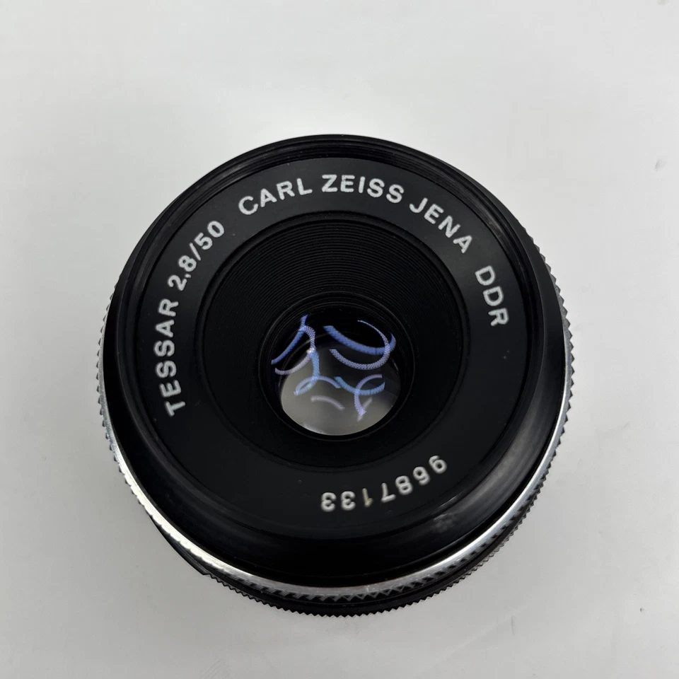 Vintage Carl Zeiss Jena Tessar lens 2.8/50mm Black Edition M42 Screw Mount — 第 3/4 张图片