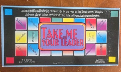 Take Me To Your Leader Board Game 2007 Franklin Learning Systems Rare Leadership