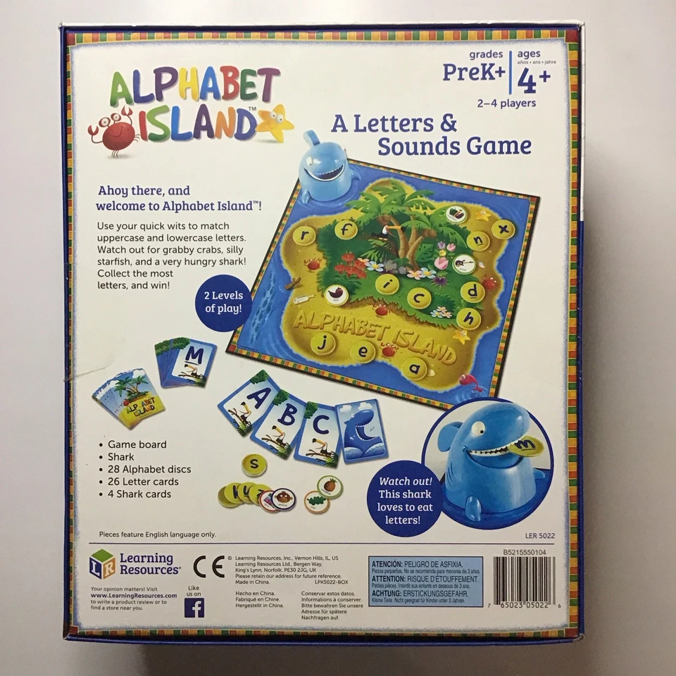 Learning Resources Alphabet Island Game, Ages 4+ New Sealed  Please Read - Image 2 of 4