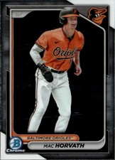 2024 BOWMAN CHROME PROSPECT MAC HORVATH BALTIMORE ORIOLES #BCP-6