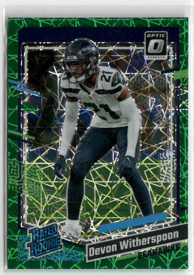 2023 Donruss Optic #292 Devon Witherspoon Green Velocity ☘️085