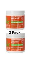 Hempz Sweet Pineapple Honey Melon Body Cream Ultimate Hydration Jumbo Tub 2 Pack