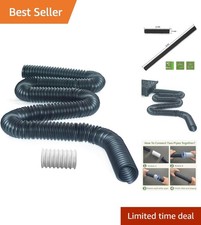 Durable 8 Ft Extension Pipe with Connector - 2 Inch Flexible Drainage Solution