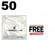 50 Anti Static Round Bottom Semi-transparent 12" Vinyl 33 RPM Inner **1-3 DAYS