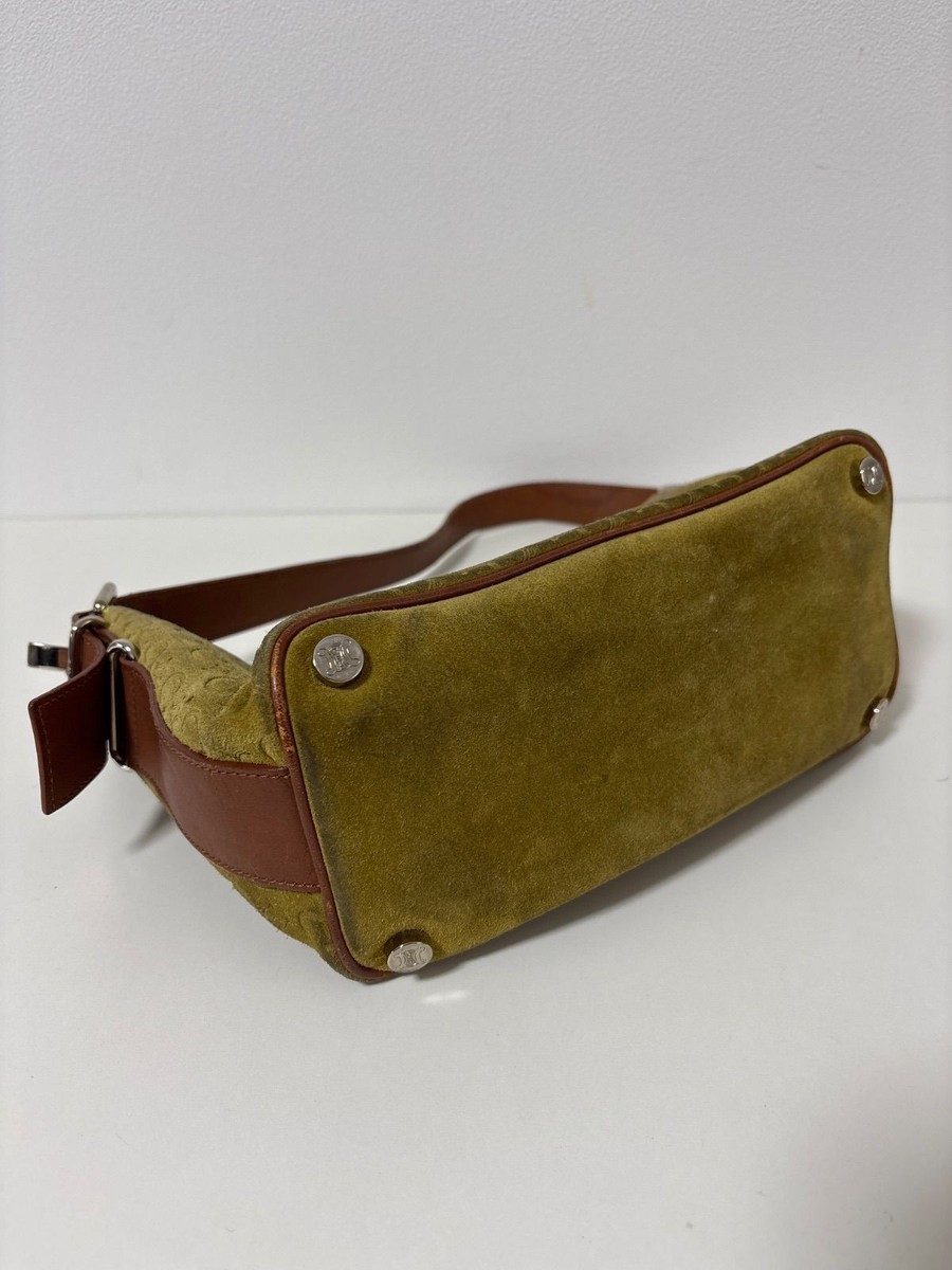 バッグ CELINE C MACADAM SUEDE ONE SHOULDER BAG CELINE Shoulder Bag Crossbody C Macadam Suede Brown
