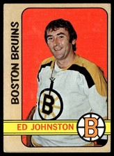 1972-73 Topps Hockey Card Ed Johnston Boston Bruins #13 VG-EX