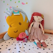 Disney Pillowfort Ariel Pillow Doll, Sidekick Flounder, and Sebastian Bundle