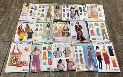 Sewing Pattern Lot Of 15 Women s Clothes And Bags New Look, Simplicity, Kwik Sew