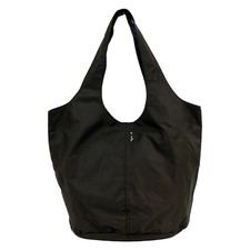 agnes b - Dark Brown Nylon Tote Bag