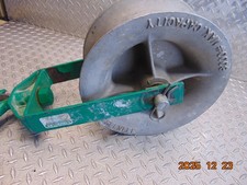 GREENLEE 12" HOOK TYPE CABLE SHEAVE 8000 LB MAX CAPACITY