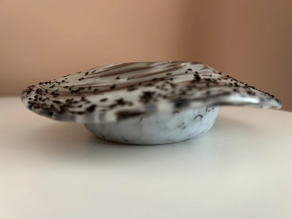 Jarrón Ikebana de vidrio artístico soplado a mano firmado por Abby Gitlitz Foto 2 de 4