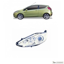 Hauptscheinwerfer links H1 H7 Motor für Ford Fiesta VI CB1 CCN Van