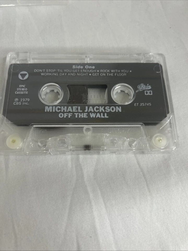 Michael Jackson Off The Wall Cassette Tape Reissue Funk Soul R&B 1979 Album MJ Foto 4 de 4