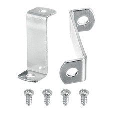 20Pcs 1 1/4" Offset Canvas Clip, Picture Framing Mirror Clip with 2 Hole, Silver