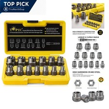 Impact Bolt Nut Remover Set 131 Pcs 38 Inch Drive Stripped Lug Nut Remover