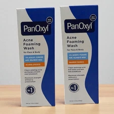 2 Panoxyl Acne Foaming Wash Benzoyl Peroxide 10% Maximum Strength Antimicrobial