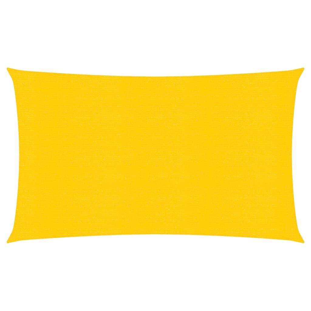 Voile d'ombrage 160 g/m² jaune 3x6m PEHD toile solaire Helloshop26