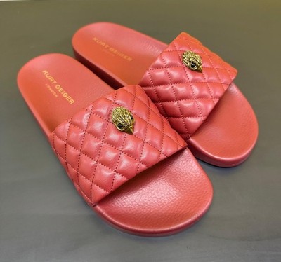Kurt Geiger London Meena Eagle Slide Sandalen - Grün - UK 7 / EU 40