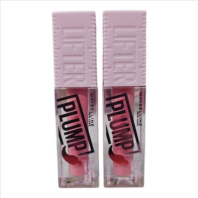 2 Pack MAYBELLINE Lifter Gloss Plumping Lip Gloss *001 Blush Blaze (0704) NN3447