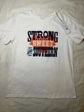 New  $38 Draper James "Strong Sweet and Southern" Tee, XS