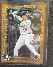 Gio Urshela #US23 Topps 2025 Update Series Gold Refractor #18/50 Athletics