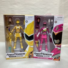 Power Rangers Lightning Collection Dino Thunder Yellow & Pink Ranger- Free S&H