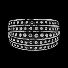 Size 9 - Diamond Cut Large Art Deco Band