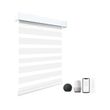 Motorized Blinds with Remote, 95% Blackout Smart Electric Zebra Shades, Built...