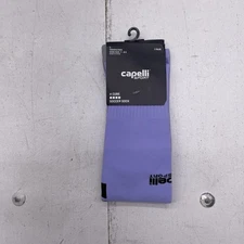 Capelli Sport Soccer Socks Mens Womens Large Purple 4 Cube Over The Calf 1 Pair