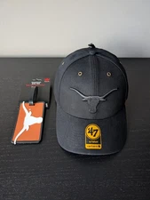 NEW Texas Longhorns Carhartt '47 Brand MVP Hat Black Structured Adjustable Cap
