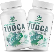 TUDCA 1100mg Liver Supplement 60 Capsules (Pack of 2)