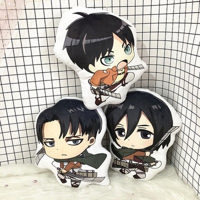 Attack On Titan Levi·ackerman Mikasa Ackerman Double-Sided Pillow Doll Toys