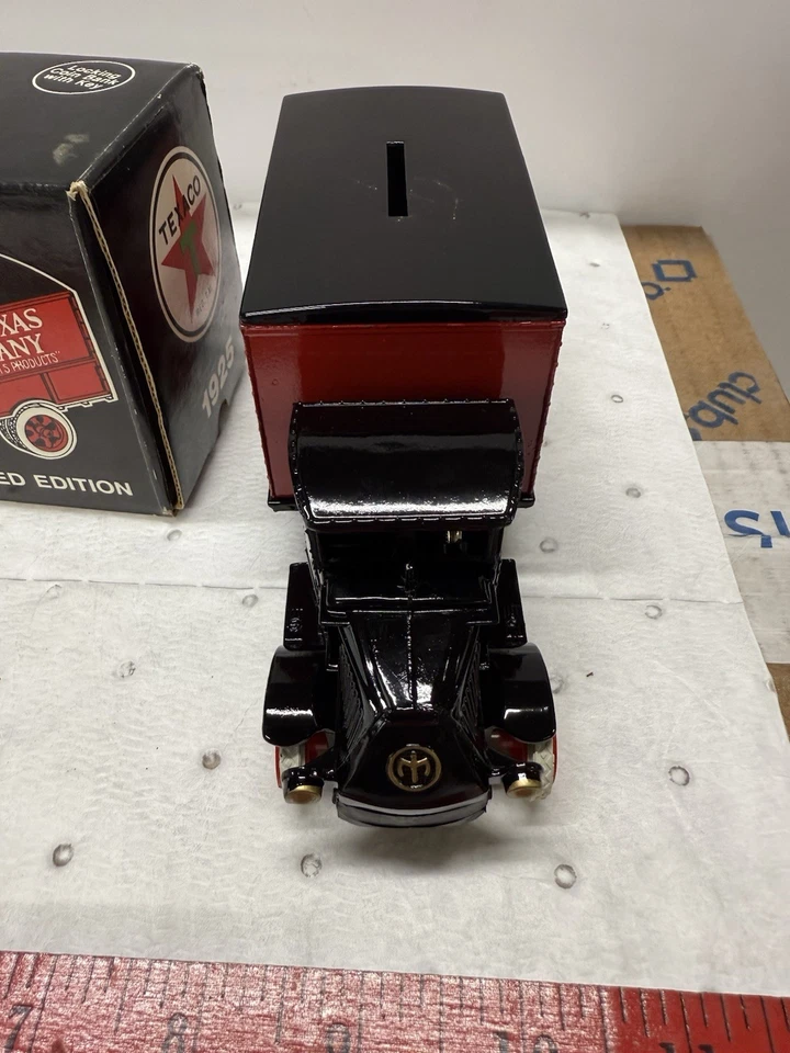 Banco diecast vintage Texaco ERTL 1925 Mack Bulldog Truck Bank #6 nuevo en caja Foto 4 de 4